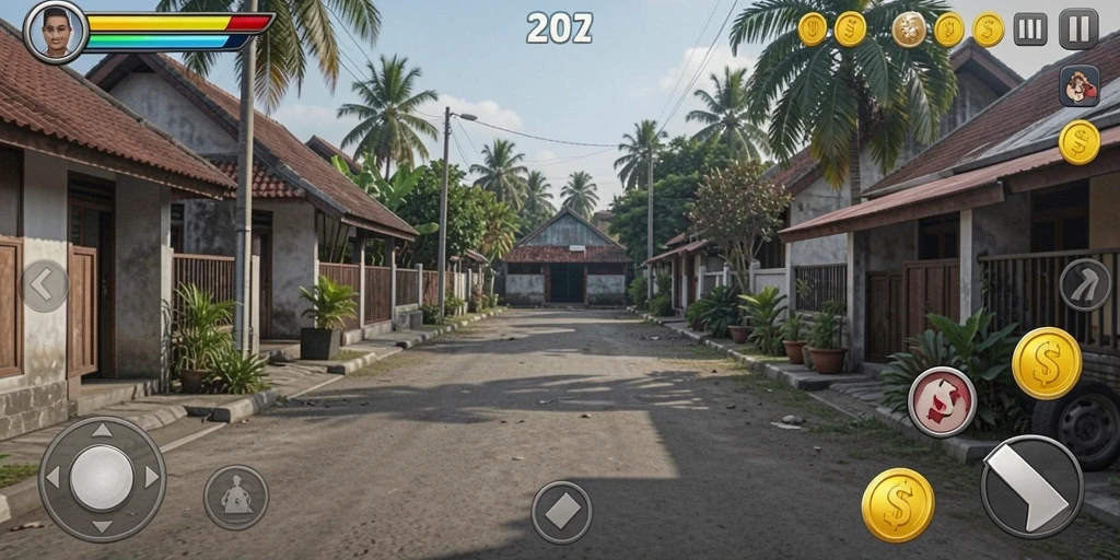Antarmuka menarik dengan kontrol mudah.