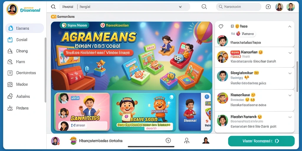 Tampilan grafis yang memukau dalam permainan.