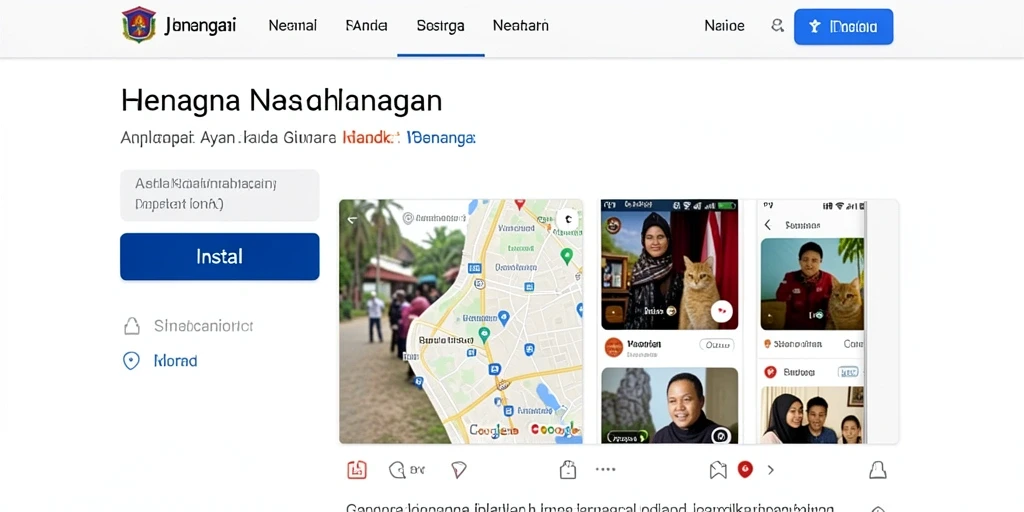 Tampilan menu utama yang menarik dan informatif.